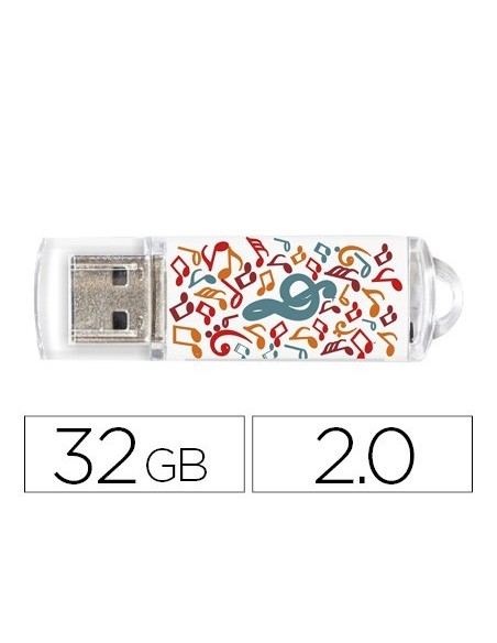 MEMORIA USB TECHONETECH FLASH DRIVE 32 GB 2.0 MUSIC DREAM