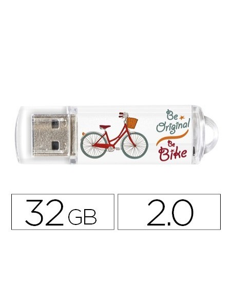 MEMORIA USB TECHONETECH FLASH DRIVE 32 GB 2.0 BE BIKE