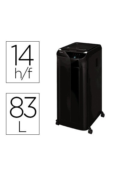 DESTRUCTORA DE DOCUMENTOS FELLOWES AUTOMAX 600M CAPACIDAD DE HOJAS 600 SEGURIDAD P5 CLIPS Y TARJETAS