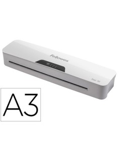 PLASTIFICADORA FELLOWES PIXEL A3 2 RODILLOS SISTEMA ANTIATASCO APAGADO AUTOMATICO HASTA 125 MC
