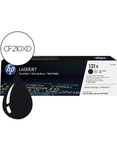 TONER HP LASERJET PRO 131X M251 MFP M276 NEGRO PACK DE 2 UNIDADES 4800 PAGINAS