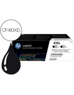 TONER HP LASERJET PRO 410X M452 M477 NEGRO PACK DE 2 UNIDADES 6500 PAGINAS
