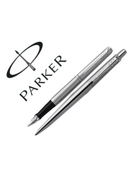 JUEGO PARKER DUO JOTTER ACERO CT BOLIGRAFO + PLUMA
