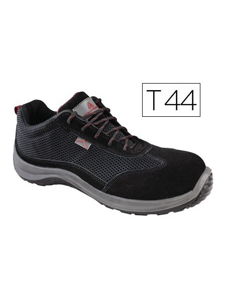 ZAPATOS DE SEGURIDAD DELTAPLUS ASTI PIEL DE SERRAJE AFELPADO SUELA DE COMPOSITE NEGRO TALLA 44