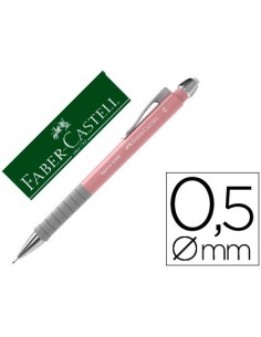 PORTAMINAS FABER CASTELL 0,5 MM APOLLO RETRACTIL COLOR ROSA CLARO