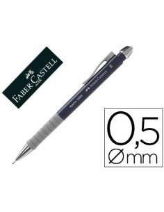 PORTAMINAS FABER CASTELL 0,5 MM APOLLO RETRACTIL COLOR AZUL OSCURO