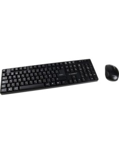 SET TECLADO + RATON INALAMBRICO Q-CONNECT 2.4G NEGRO COMPATIBLE WINDOWS 98 / NT / ME / 2000 / XP / 7 /