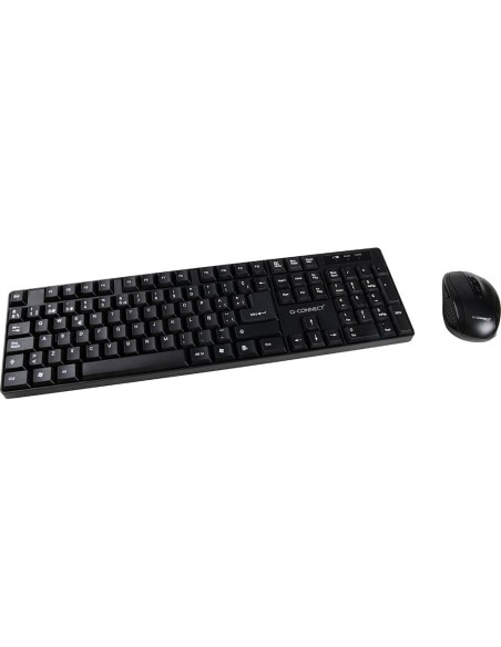 SET TECLADO + RATON INALAMBRICO Q-CONNECT 2.4G NEGRO COMPATIBLE WINDOWS 98 / NT / ME / 2000 / XP / 7 /