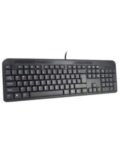 TECLADO Q-CONNECT NEGRO CON CABLE 1,5 M COMPATIBLE WINDOWS 95 / 98 / NT / ME / 2000 / XP / 7 / 8 / VISTA