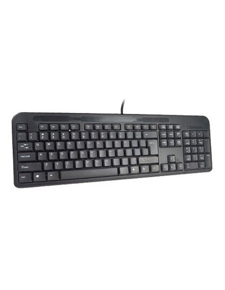 TECLADO Q-CONNECT NEGRO CON CABLE 1,5 M COMPATIBLE WINDOWS 95 / 98 / NT / ME / 2000 / XP / 7 / 8 / VISTA