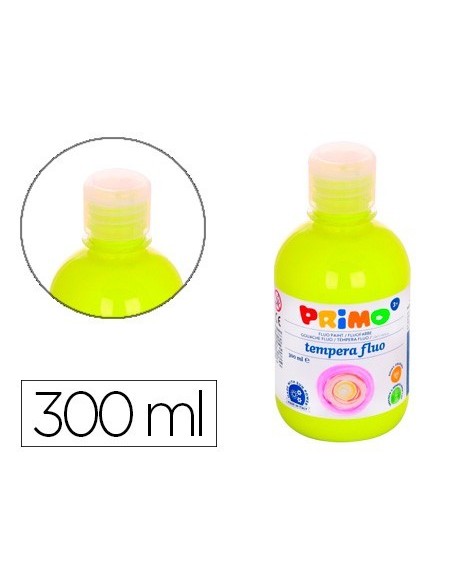 TEMPERA LIQUIDA PRIMO ESCOLAR 300 ML AMARILLO FLUORESCENTE