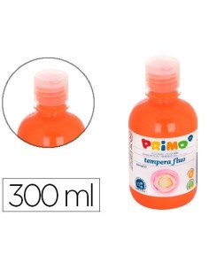 TEMPERA LIQUIDA PRIMO ESCOLAR 300 ML NARANJA FLUORESCENTE