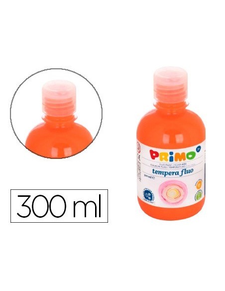 TEMPERA LIQUIDA PRIMO ESCOLAR 300 ML NARANJA FLUORESCENTE