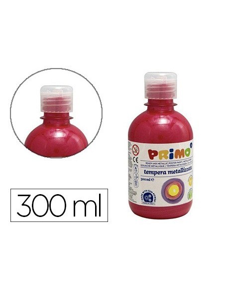 TEMPERA LIQUIDA PRIMO ESCOLAR 300 ML ROJO METALIZADO