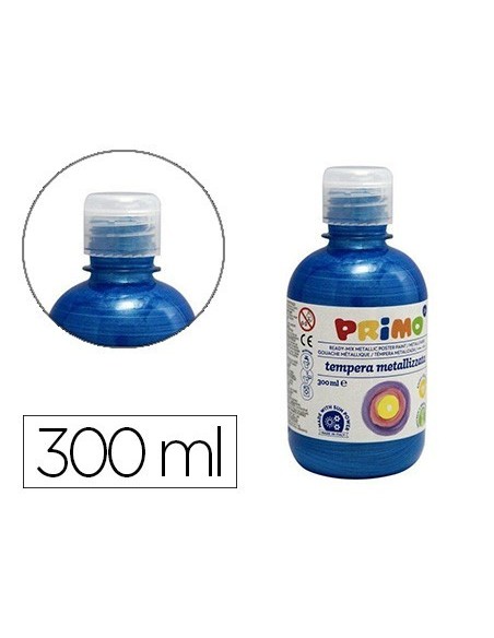 TEMPERA LIQUIDA PRIMO ESCOLAR 300 ML AZUL MARINO METALIZADO