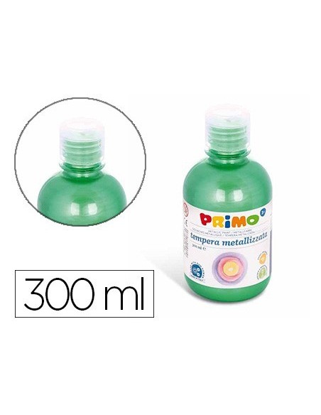TEMPERA LIQUIDA PRIMO ESCOLAR 300 ML VERDE METALIZADO
