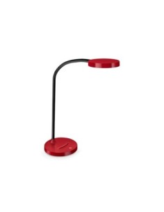 LAMPARA DE OFICINA CEP FLEX PLASTICO LED DE 4W BRAZO FLEXIBLE TACTIL COLOR ROJO 160X600 MM