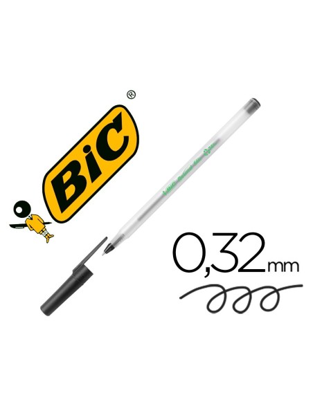 BOLIGRAFO BIC ECOLUTIONS ROUND STIC NEGRO
