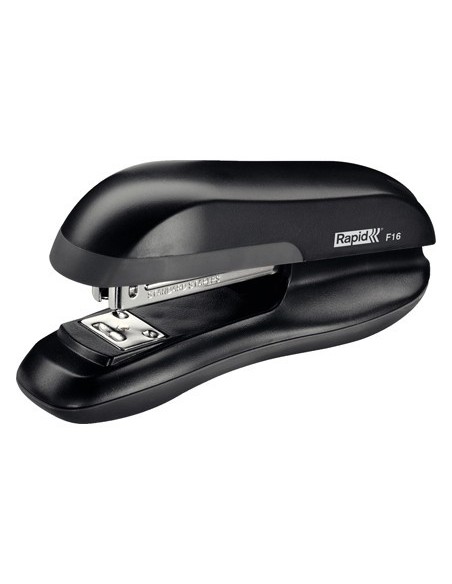 GRAPADORA RAPID F16 PLASTICO ABS COLOR NEGRO CAPACIDAD 30 HOJAS USA GRAPAS 24/6 Y 26/6