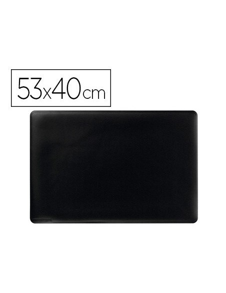 VADE SOBREMESA DURABLE NEGRO ANTIDESLIZANTE CONTORNEADO 53X40 CM
