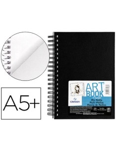 BLOC DIBUJO MULTITECNICAS CANSON MIX MEDIA ART BOOK ESPIRAL LISO DIN A5+ 40 HOJAS GRANO FINO 224 GR