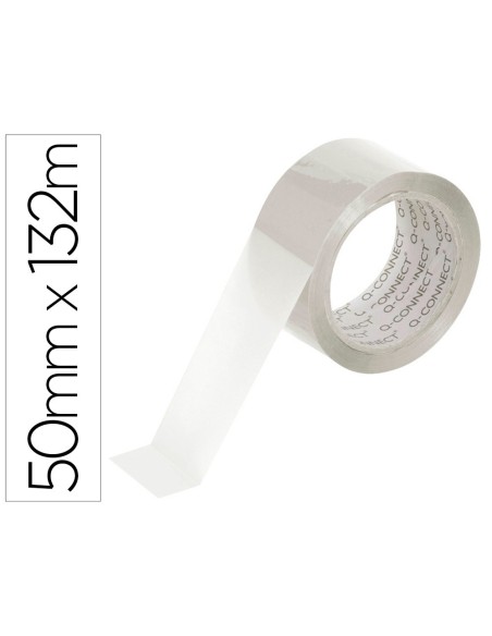 CINTA ADHESIVA Q-CONNECT POLIPROPILENO TRANSPARENTE 132 MT X 50 MM PARA EMBALAJE