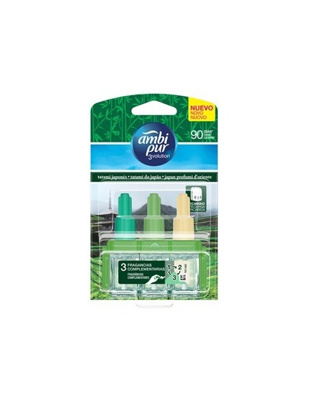 AMBIENTADOR AMBIPUR ELECTRICO 3 VOLUTION JAPONES RECAMBIO 21,5 ML