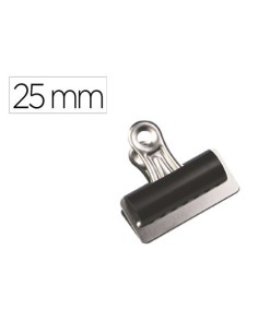 PINZA METALICA Q-CONNECT PALA FIJA 25 MM CAJA DE 10 UNIDADES