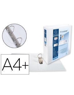 CARPETA EXACOMPTA CANGURO 2 ANILLAS 50 MM DIN A4+ CARTON FORRADO POLIPROPILENO PERSONALIZABLE 3 BOLSILLOS
