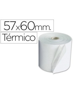 ROLLO SUMADORA EXACOMPTA TERMICO 57 MM X 60 MM 55 G/M2 SIN BISFENOL A