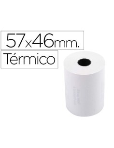 ROLLO SUMADORA EXACOMPTA TERMICO 57 MM X 46 MM 55 G/M2 SIN BISFENOL A