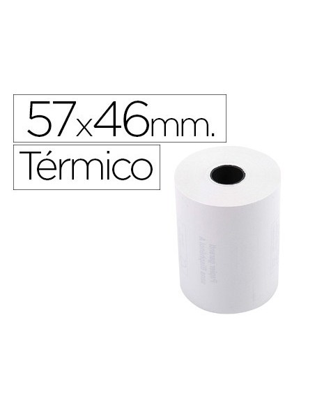 ROLLO SUMADORA EXACOMPTA TERMICO 57 MM X 46 MM 55 G/M2 SIN BISFENOL A