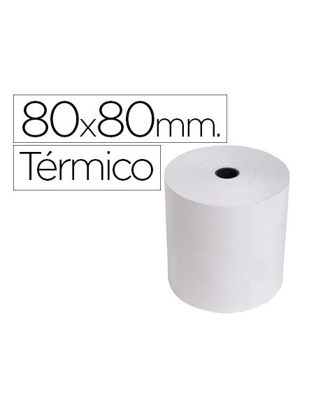 ROLLO SUMADORA EXACOMPTA TERMICO 80 MM X 80 MM 55 G/M2 SIN BISFENOL A