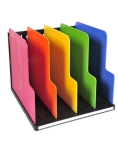 ORGANIZADOR DE ARMARIO EXACOMPTA MODULOTOP NEGRO MULTICOLOR VERTICAL 5 COMPARTIMENTOS 300X288X255 MM