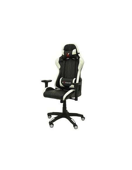 SILLA PYC GAMING CHAIR GIRATORIA SIMILPIEL REGULABLE EN ALTURA NEGRA 1200+80X670X670 MM