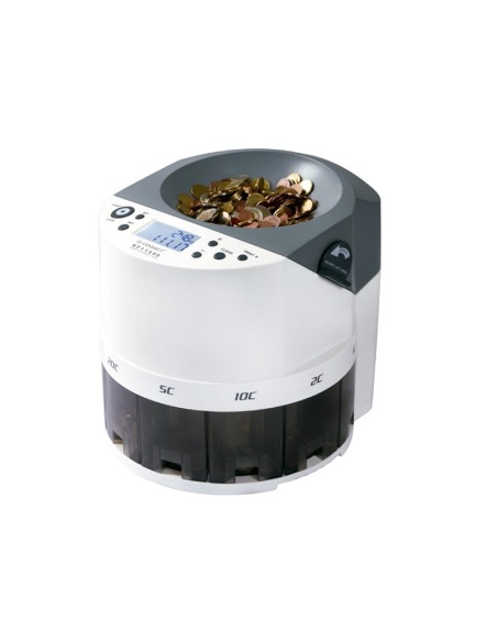 CONTADOR Y CLASIFICADOR DE MON EDAS Q-CONNECT PROFESIONAL SUMA RESTA Y TOTALIZA 450 MONEDAS/MINUTO CAPACIDAD 800 MONEDAS