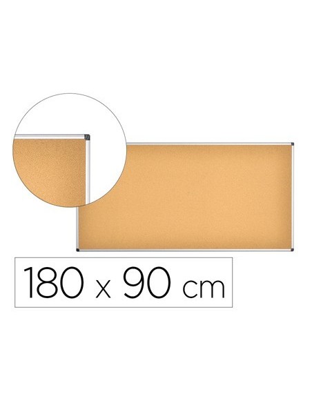 PIZARRA CORCHO Q-CONNECT MARCO ALUMINIO 180X90 CM