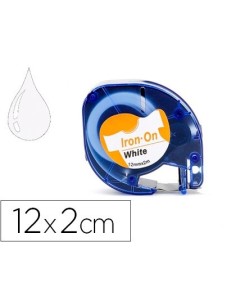 CINTA Q-CONNECT 12MM X 2MT NEGRO-BLANCO PARA ROPA PARA MAQUINA LETRATAG