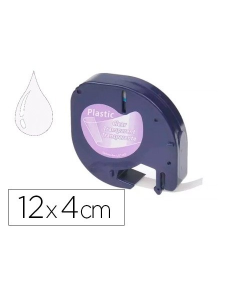 CINTA Q-CONNECT 12MM X 4MT TRANSPARENTE PARA MAQUINA LETRATAG
