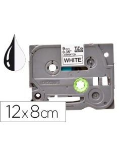 CINTA Q-CONNECT TZE-231 BLANCO-NEGRO 12MM LONGITUD 8 MT