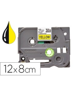 CINTA Q-CONNECT TZE-631 AMARILLO-NEGRO 12MM LONGITUD 8 MT