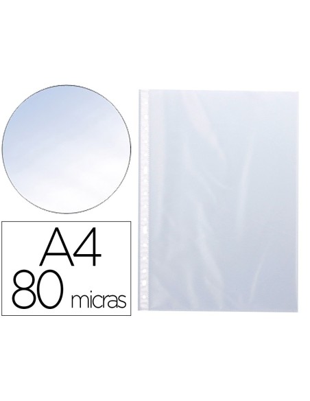 FUNDA MULTITALADRO Q-CONNECT FOLIO 80 MC CRISTAL CAJA DE 1400 UNIDADES