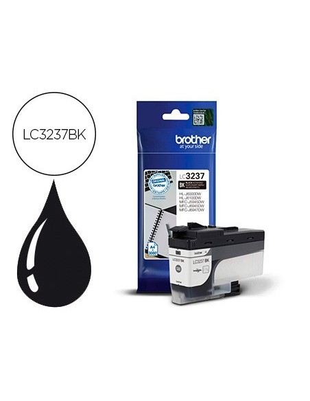 INK-JET BROTHER LC3237 HL-J6000DW / HL-J6100DW / MFC-J5945DW / MFC-J6945DW / MFC-J6947DW 3000 PAG NEGRO