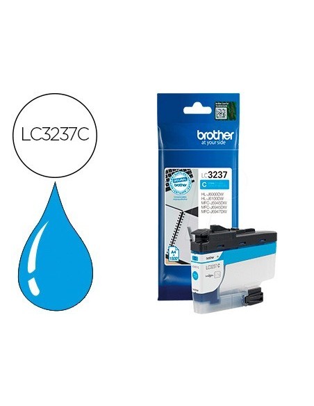 INK-JET BROTHER LC3237 HL-J6000DW / HL-J6100DW / MFC-J5945DW / MFC-J6945DW / MFC-J6947DW 1500 PAG CIAN
