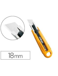 CUTER OLFA PLASTICO CUCHILLA ANCHA 18 MM RETRACTIL APTO PARA ZURDOS