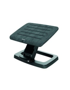 REPOSAPIES FELLOWES SERIE HANA BASE ALUMINIO AJUSTABLE 3 ALTURAS NEGRO 215X453X392 MM