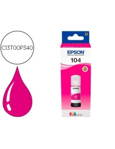 TINTA EPSON ECOTANK 104 ET-2710 / 2711 / 2712 / 2720 / 2726 / 4700 MAGENTA 7500 PAGINAS