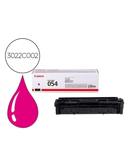 TONER CANON 054 LBP622 / MF641 / I-SENSYS LBP621 / 623 / 641 / 643 / 645 / 622 MAGENTA 1200 PAGINAS