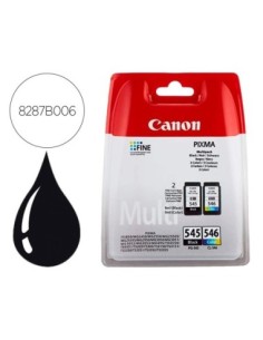 INK-JET CANON PG-545 / CL-546 PIXMA MG2550 / MG3050 / TR4550/S205/S305/TS3352 PACK 2 COLORES NEGRO COLOR