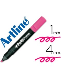 ROTULADOR ARTLINE FLUORESCENTE EK-660 ROSA PUNTA BISELADA